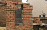 Wall Under Heywood outhouse installation